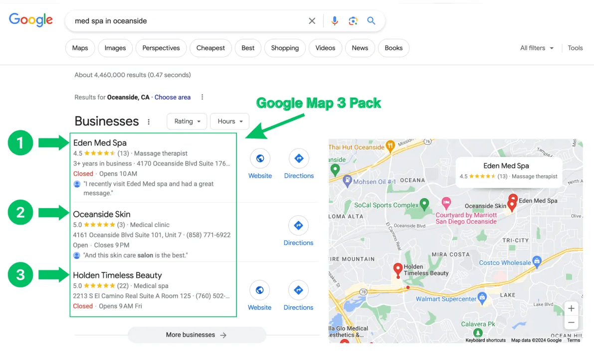 Our Ai-Powered SEO Fox service Ranks your business #1 on The Google Map Pack, locally, and across your region